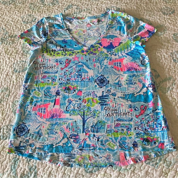 Lilly Pulitzer Etta V Neck Top NWOT!! - Picture 3 of 11
